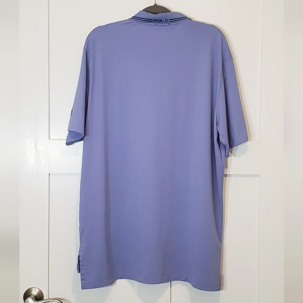 Polo Ralph Lauren Golf Performance Polo Shirt XL Stretch Blue Purple Per…